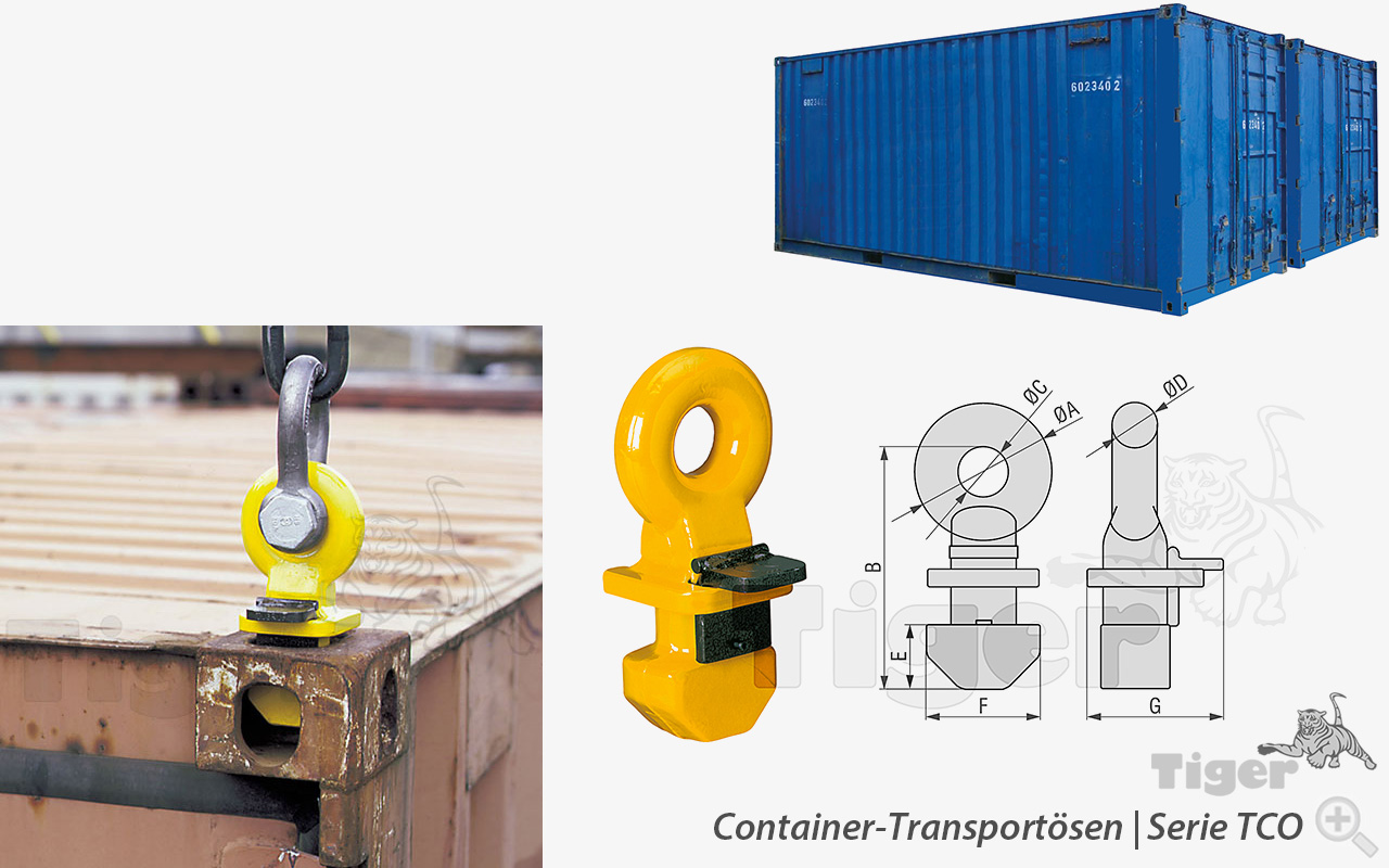 Container Hebelasche Containerhebelasche für ISO See Container Hebemittel Heber 