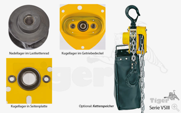 YALE Stirnradflaschenzug - Handkettenzug - manueller Kettenzug für den Kranbetrieb