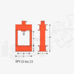 Yale Werkstattpresse - Hydraulik-Bankpresse mit Pumpe, Schlauch und Manometer