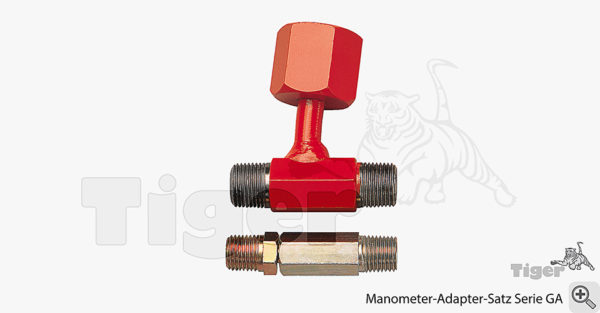 Manometer-Adapter zur Hydraulik-Verschraubung von Manometern