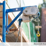 Bauwinde Boy - starke Bau-Elektroseilwinde zum Transport von Materiallasten auf Baustellen