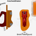 Alu-Hakentraversen für Kran | Leichte H-Traverse aus Aluminium, starr