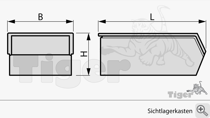 Tiger Kastengreifer mit Taktautomatik für Blechkästen und Waschkörbe