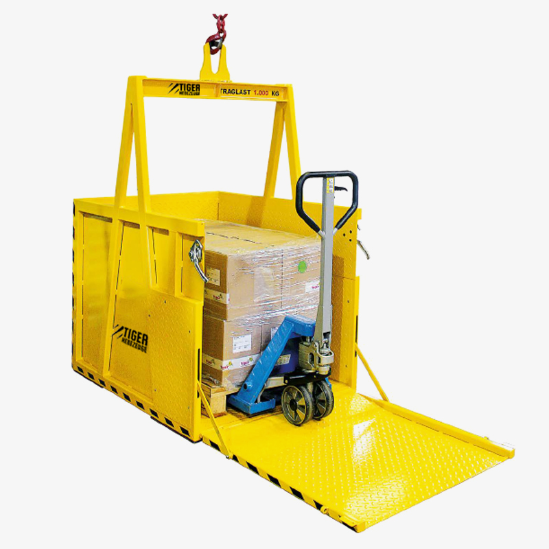 Krankorb, Materialkorb und Transportgestelle - Lastaufnahmemittel für den Kran - Hebemittel zur Lastaufnahme
