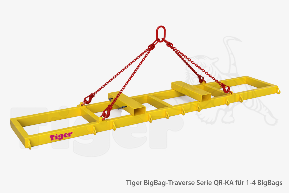Tiger Big-Bag-Traverse | 1-4 BigBag-Säcke mit Kran und Stapler heben
