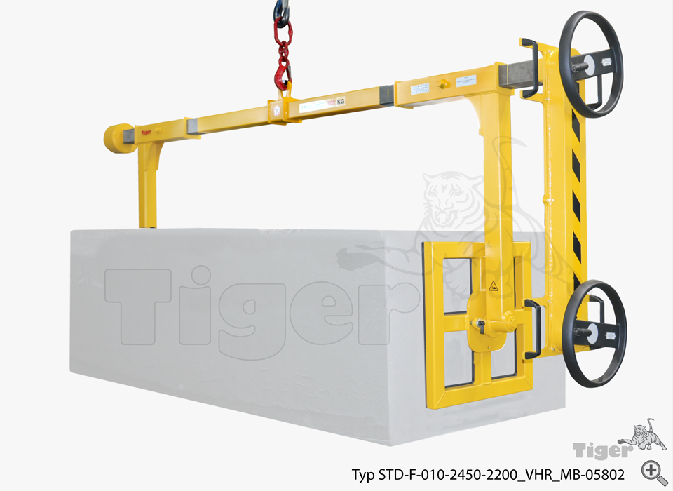 Tiger Sonder-Spindelgreifer - Sichere Hebegreifer mit Last-Drehfunktion für den Einsatz im Kran