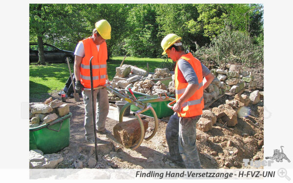 Findlings-Versetzzangen | Hebezange für Natursteine bis 200 kg