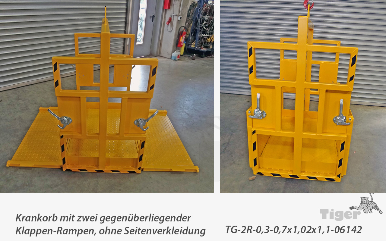 Tiger Sonderbau - Krankörbe für den Materialtransport | Sonder-Lastaufnahmemittel für den Kranbetrieb