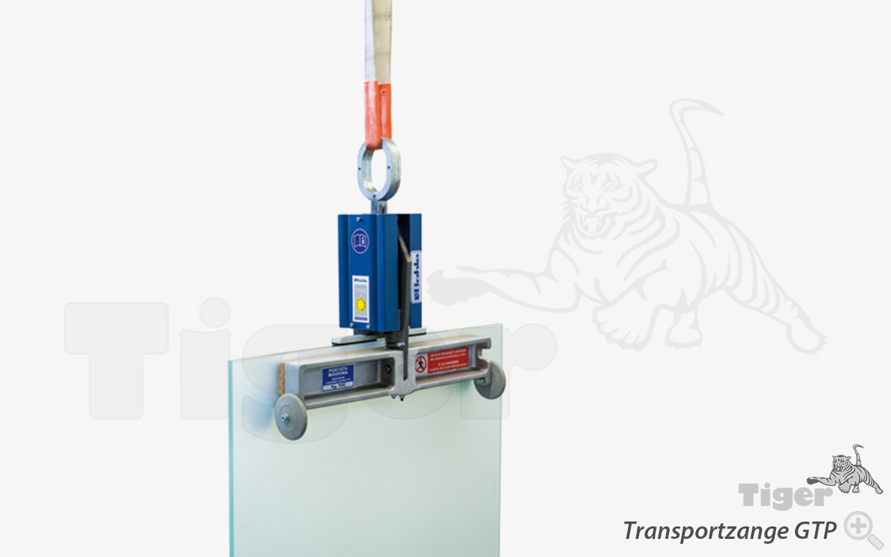 Glas-Transportzange mit Taktautomatik f. Scheiben u. Kunststoffplatten