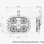 Vakuum-Hebegeräte für den Kran, 90° schwenkbar, 360° drehbar mit Akku