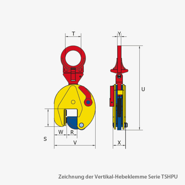 Terrier Vertikal-Hebeklemme (HP) für den Schiffsbau Holland-Profil-Klemme für universelles Heben von Schiffsbaustrukturen