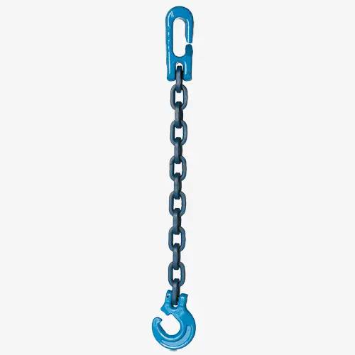 Produktbild von Forst-Chokerketten in GK10 mit Kuppelschlitzring und Kuppelchoker zum Ziehen von Baumstämmen Serie FK-KCK-GK10  tigerhebezeuge-forstketten-kuppelchokerketten-serie-FK-KCK-GK10