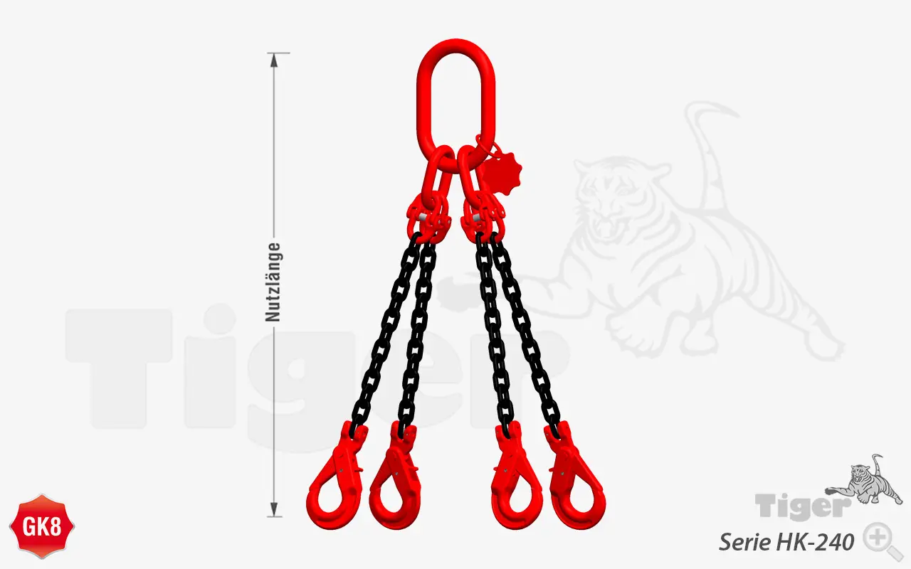 Zum Vergrößern anklicken Technisches Bild für kettengehaenge-gk8-4strang-hk-240-1