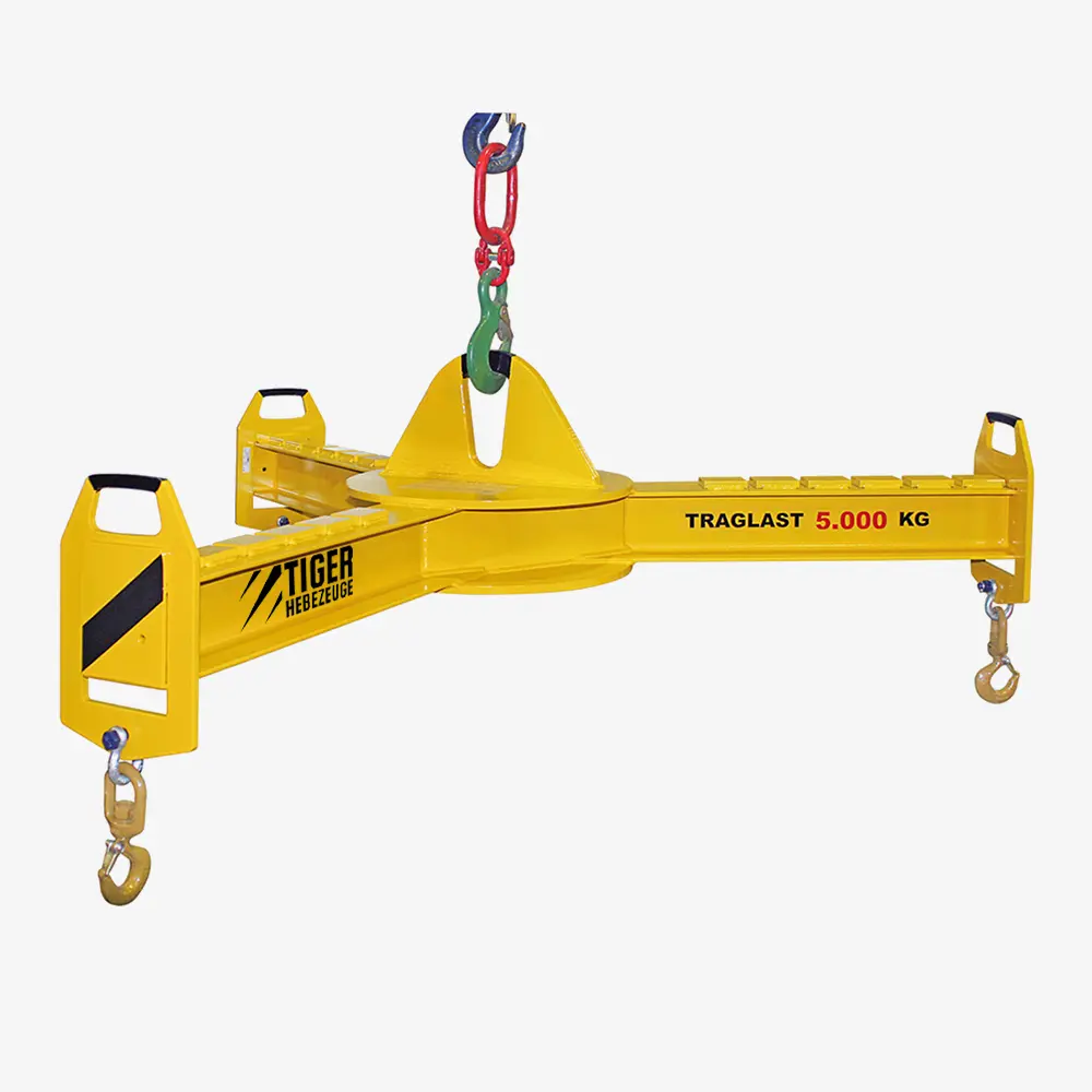 Produktbild von Tiger Sterntraversen - Tiger 3-Arm-Krantraversen mit Wirbellasthaken, verstellbar tiger-sterntraversen-3-arm-krantraverse-verstellbar-serie-TAV-Q3