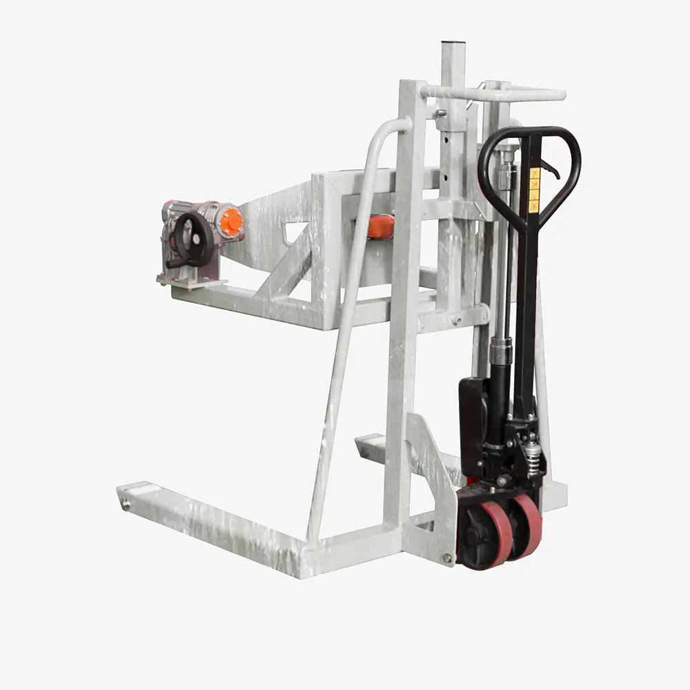 Fassheberoller mit Spannautomatik für Stahlfässer und Kunststoff-Fässer