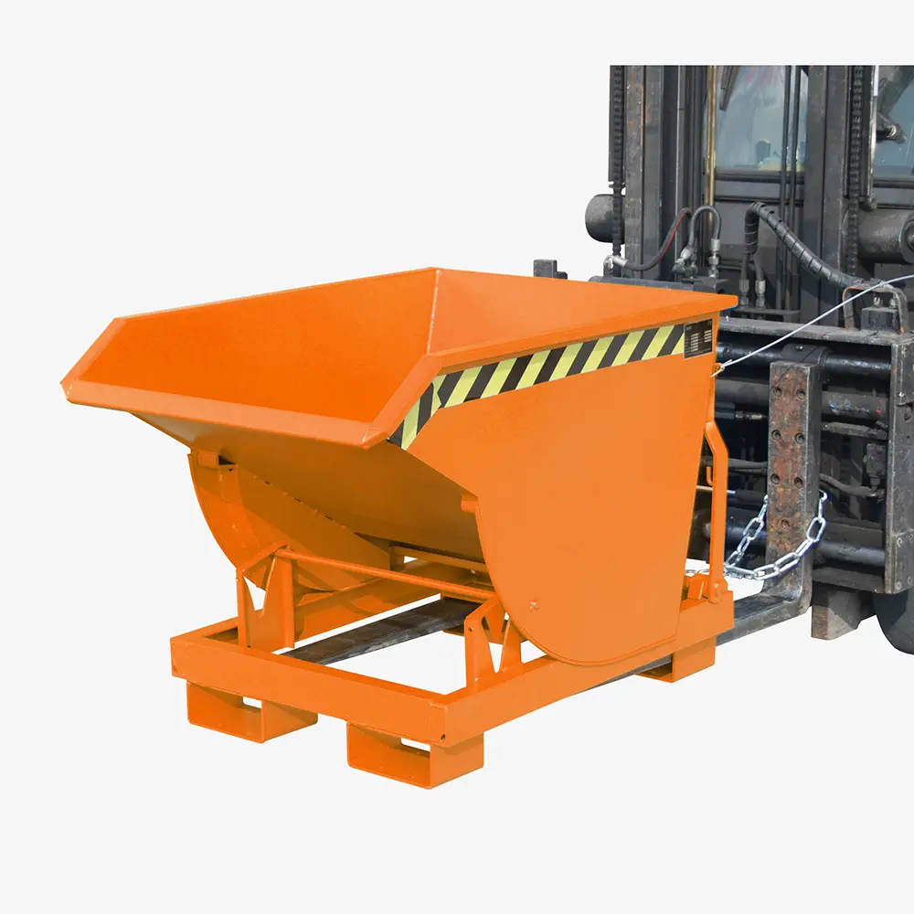 Produktbild von tigerhebezeuge kippbehaelter orange lackiert typ BKM 30 ORANGE 01 x