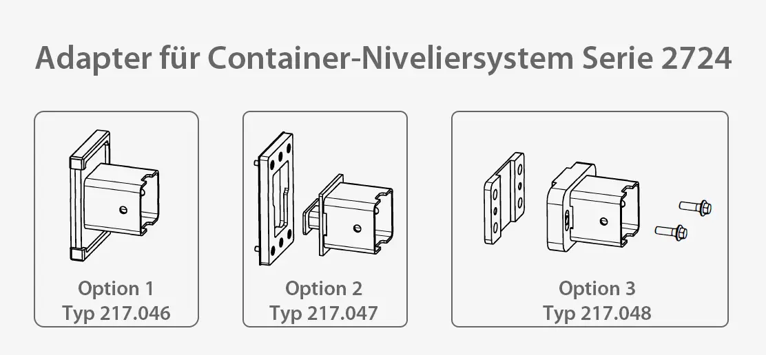 Zum Vergrößern anklicken 2. Produktbild zu tigerhebezeuge adaptierung fuer container nivellierstuetzen serie 2724.25