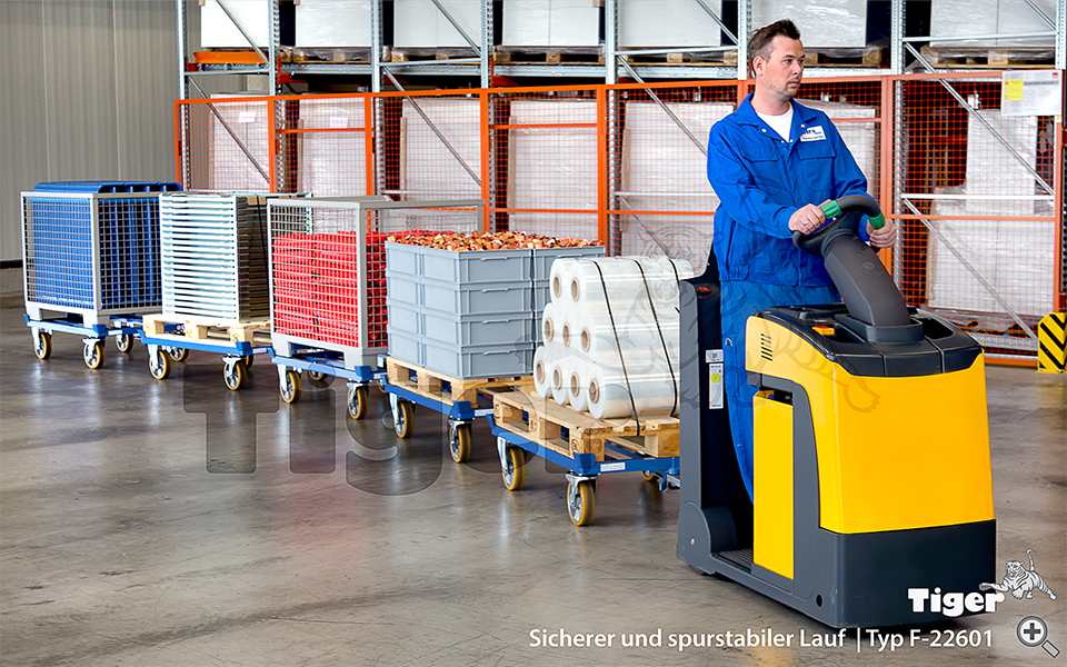 2. Produktbild zu palettenfahrgestell routenzug deichsel
