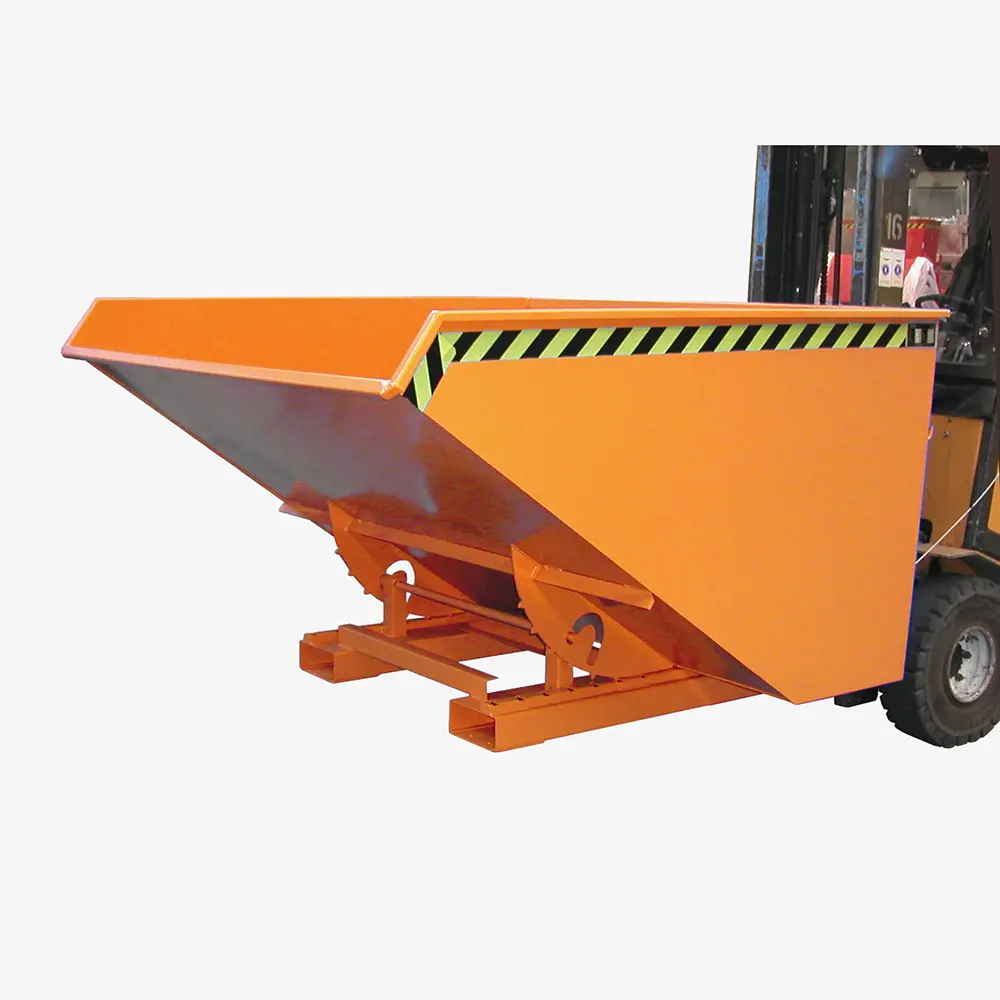 Produktbild von tigerhebezeuge kippbehaelter orange lackiert typ EXPO 1200 ORANGE x