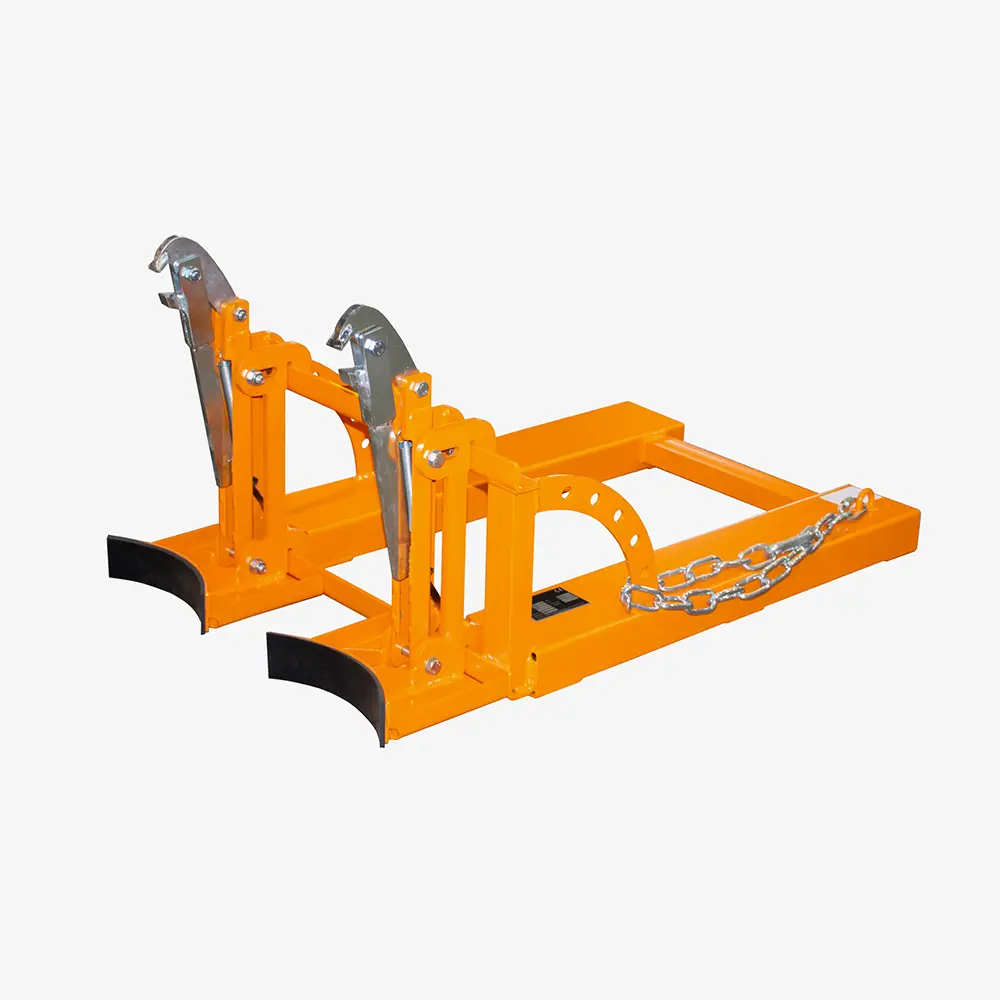 Stapler-Fasslifter für ein bis zwei 60-l-Stahlfässer zum Fass-Transport mit dem Gabelstapler