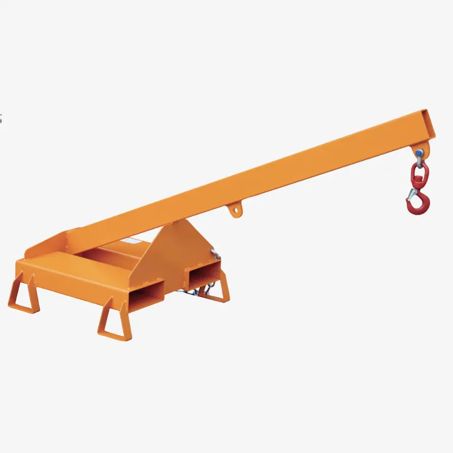Produktbild von Stapler-Lastarm mit Wirbellasthaken und 25° Neigung, starr als geneigter Kranarm für Gabelstapler tigerhebezeuge-stapler-lastarme-serie-LA-25