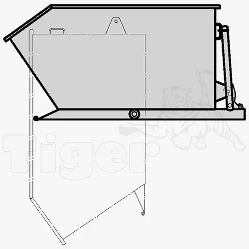 TigerHebezeuge-Shop Kippbehälter und Selbstkipper Kippbehälter mit Kippmechanismus