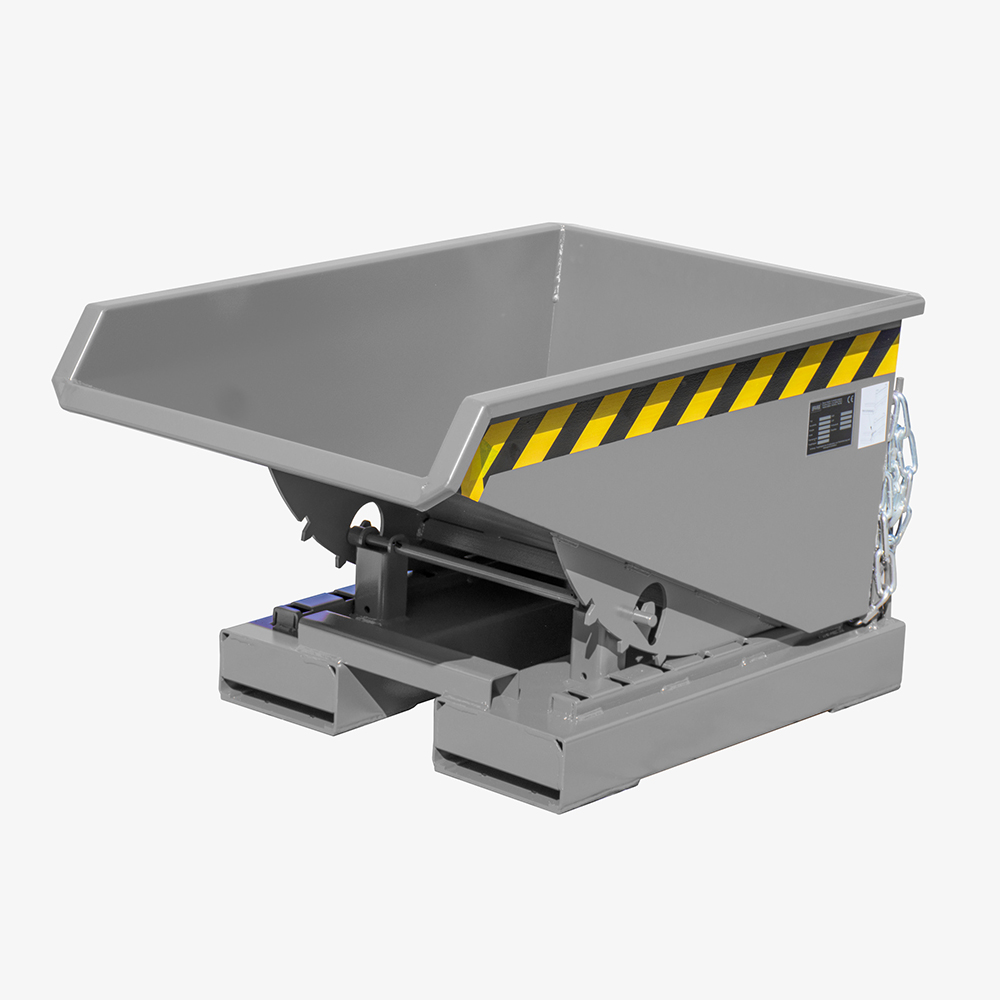 Produktbild von tigerhebezeuge kippbehaelter grau lackiert typ EXPO 150 GRAU 01 x