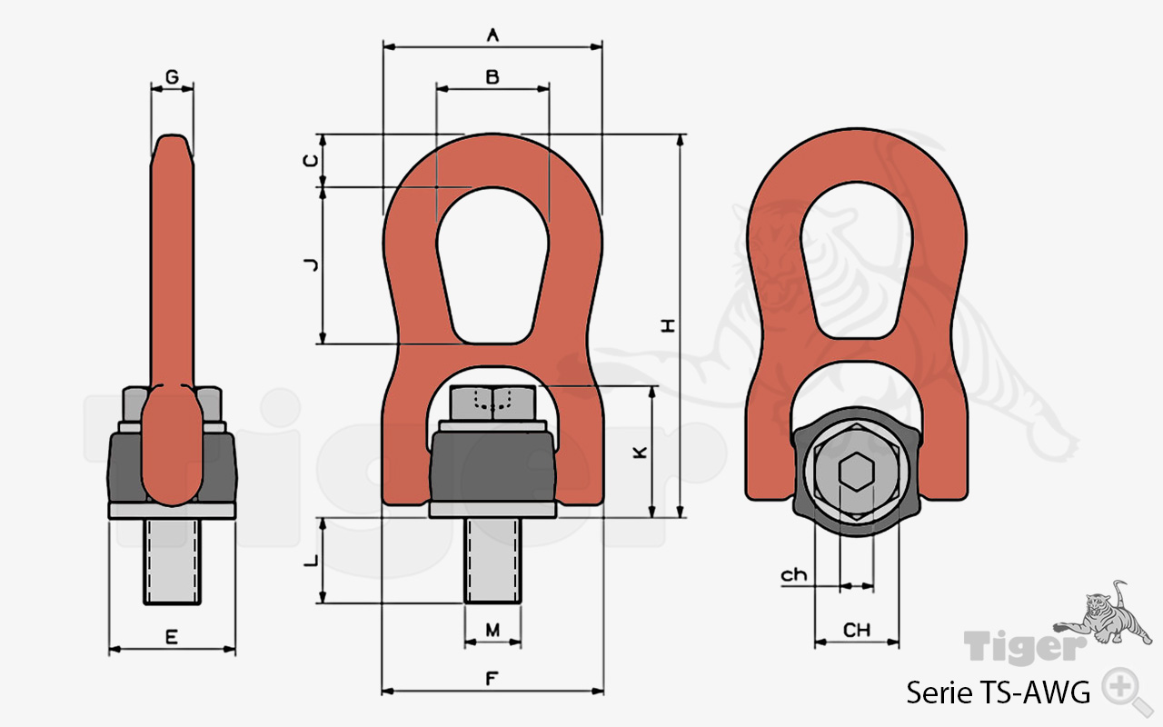 Technisches Bild für anschlagwirbel-schraubbar-gk10-ts-awg-zeichnung