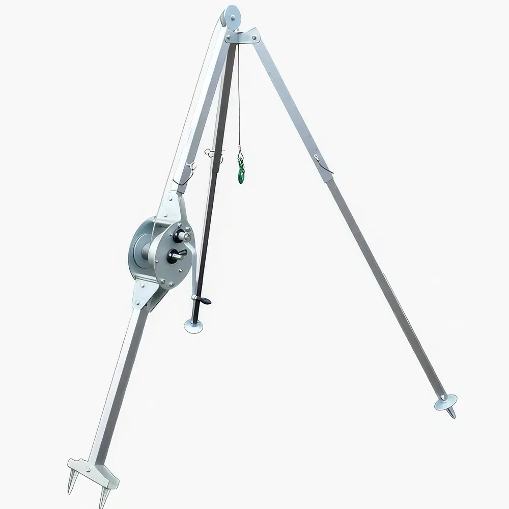 Produktbild von tigerhebezeuge alu dreibock kran stationaer mit handseilwinde typen D