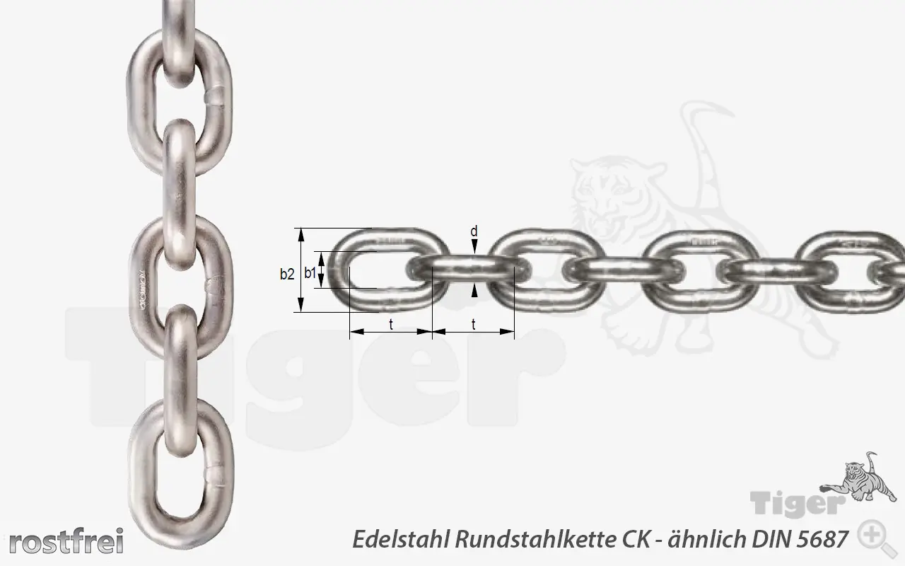 Zum Vergrößern anklicken Technisches Bild für cromox-rundstagklette-din5687-niro-11