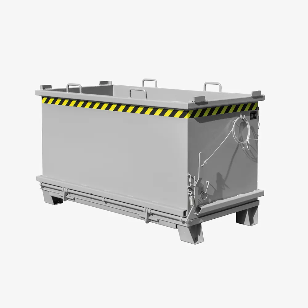 Produktbild von tigerhebezeuge klappbodenbehaelter grau lackiert typ SB 1500 GRAU 01 x