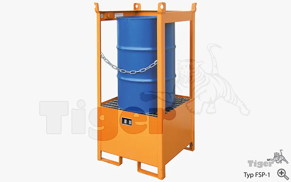 Technisches Bild von Fass-Stapelpalette, offen zum Transport und zur Lagerung von Fässern Technisches Bild für fass-staplerpalette-fsp-1