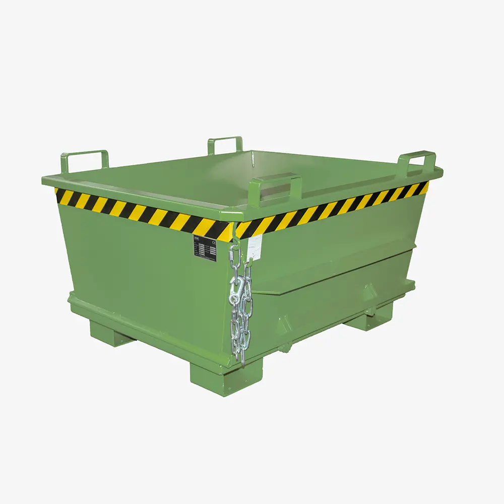 Produktbild von tigerhebezeuge klappbodenbehaelter gruen lackiert typ BKB 500 GRUEN 01 x