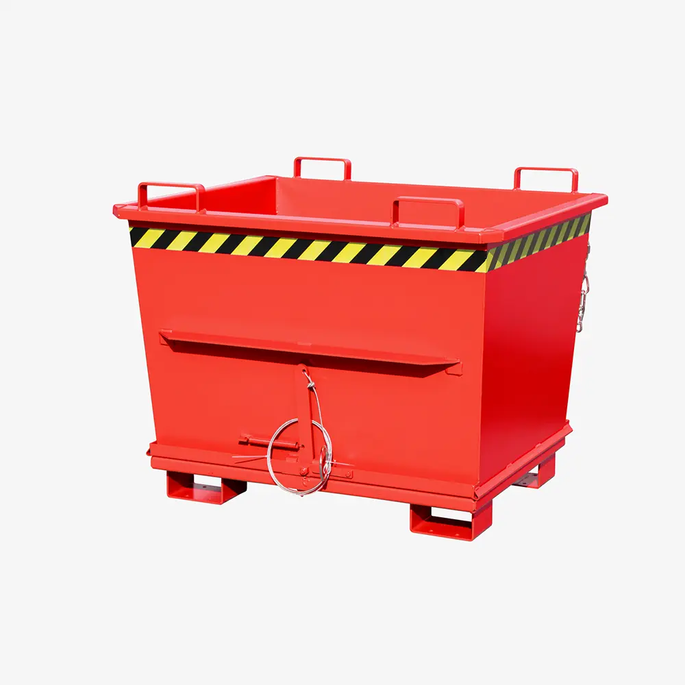 Produktbild von tigerhebezeuge klappbodenbehaelter rot lackiert typ BKB 700 ROT 01 x