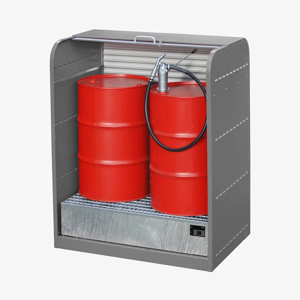 Produktbild von tigerhebezeuge gefahrstoff rollladenschrank grau lackiert typ RSG 1 GRAU 02 x