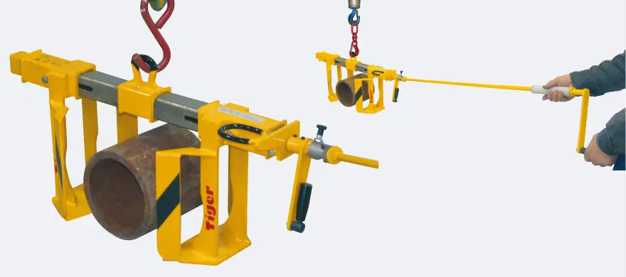 Produktbild von Tiger Sonder-Spindelgreifer mit Handkurbel und Verlängerungsstange für Kurbel Serie Sonder-STD-TVA tiger-std-tva-hr-008-zo