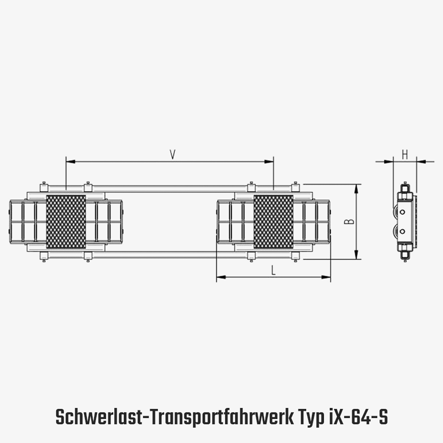 Technisches Bild für tigerhebezeuge-schwerlast-transportfahrwerk-typ-iX-64-S-zeichnung
