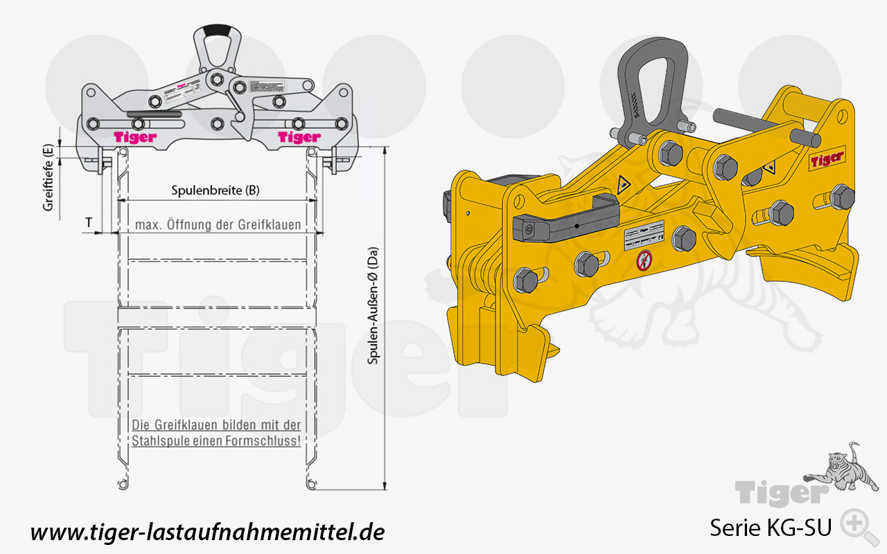 3. Produktbild zu spulengreifer kg su zeichnung