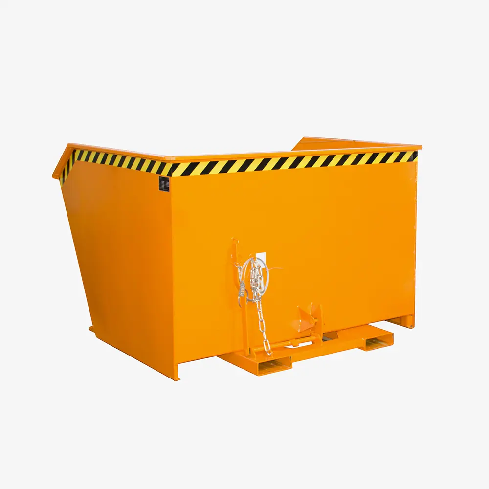 Produktbild von tigerhebezeuge kippbehaelter orange lackiert typ GU 2000 ORANGE 01 x