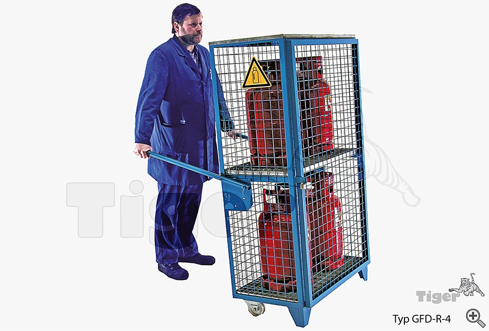 gasflaschendepot-gfd-fahrbar Typ GFD-R-4-v
