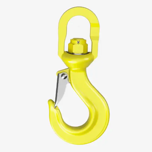Produktbild von Wirbellasthaken GrabiQ mit Messinggleitlager, Ösenkopf und Falle in GK10, drehbar tigerhebezeuge-anschlagmittel-kettenbeschlagteile-wirbellasthaken-mit-messinggleitlager-serie-LKN