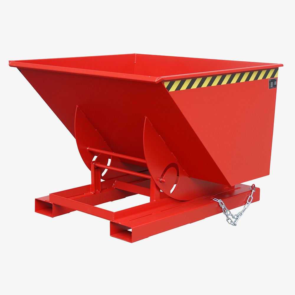 Produktbild von tigerhebezeuge kippbehaelter rot lackiert typ AK 100 ROT 01 x