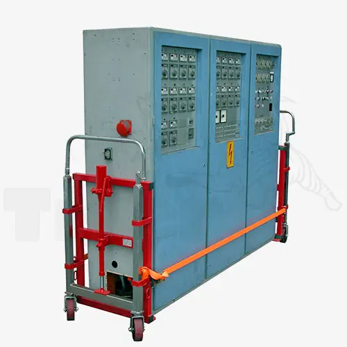 TigerHebezeuge-Shop Transportfahrwerke und Panzerrollen Schaltschrank-Transportroller