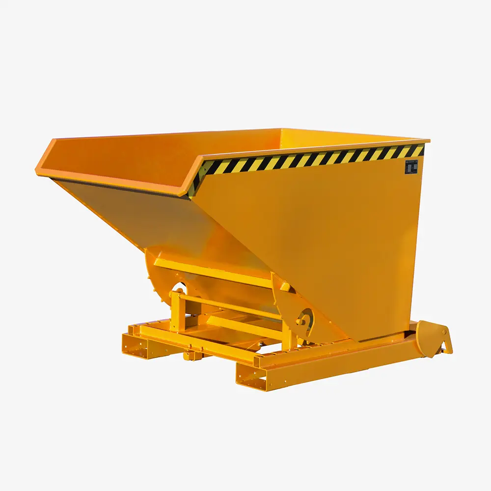 Produktbild von tigerhebezeuge automatischer kippbehaelter orange lackiert typ 4A 1200 ORANGE 01 x