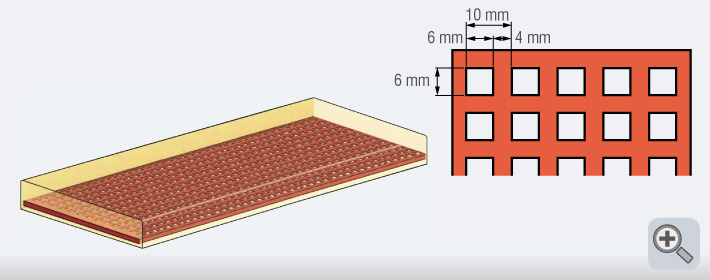 Zum Vergrößern anklicken Technisches Bild für prallschutz-lochblecheinlage-spl-f-02