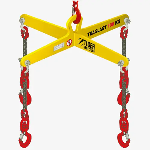 Produktbild von Tiger Sonder-Kreuztraversen mit vier Laststrängen inkl. Lasthaken Serie Sonder-KT-HK TigerHebezeuge-Shop Sonder-Krantraversen Sonder-Kreuztraversen