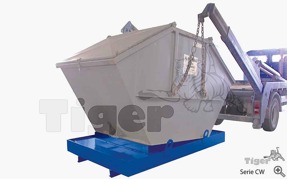 Technisches Bild von Containerwanne – Auffangwanne für Absetzcontainer zur umweltgerechten Gefahrstoff-Lagerung Technisches Bild für containerwanne-cw-2-absetzcontainer