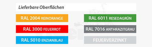 2. Produktbild zu tigerhebezeuge 5 ral farben farbuebersicht v2