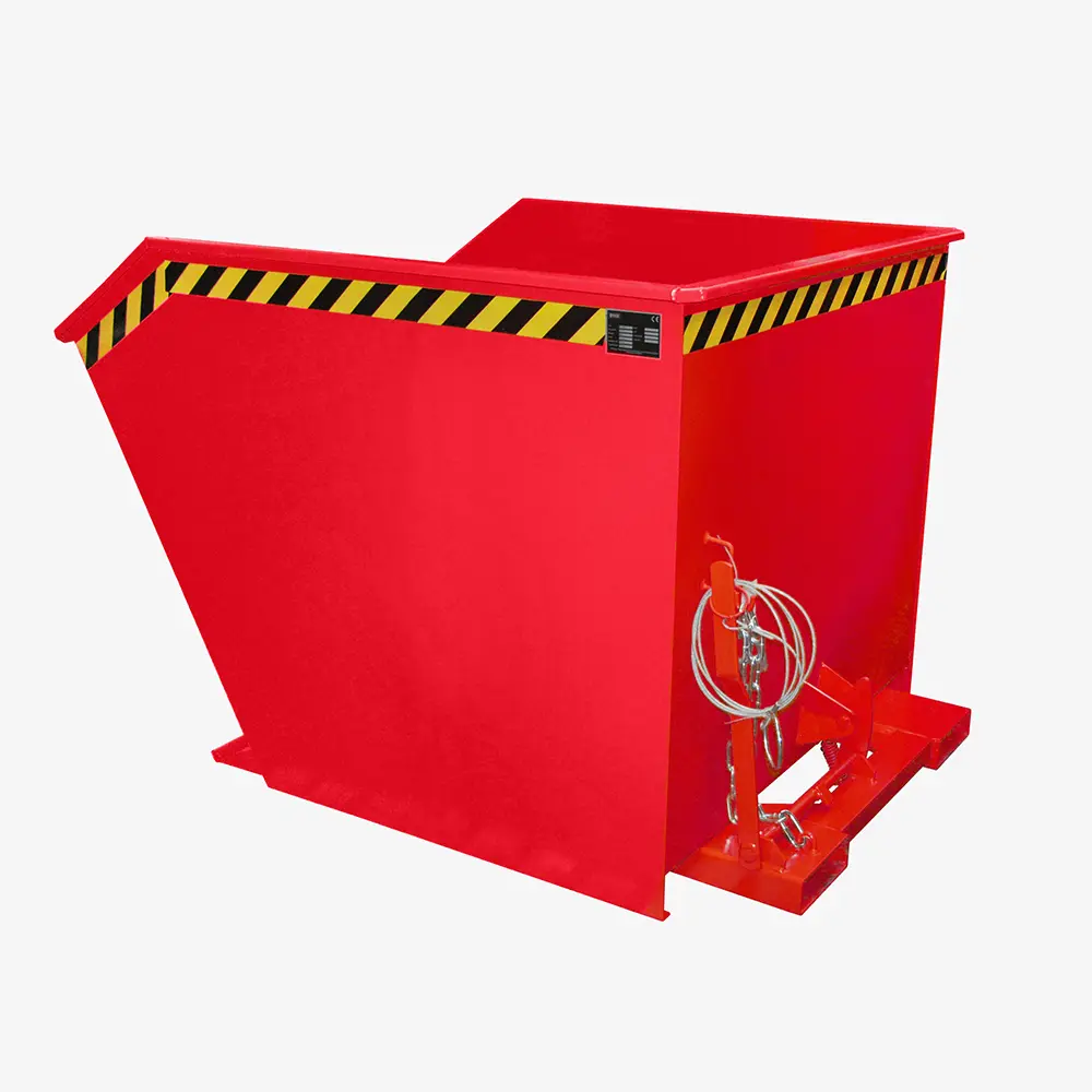 Produktbild von tigerhebezeuge kippbehaelter rot lackiert typ GU 1500 ROT 01 x