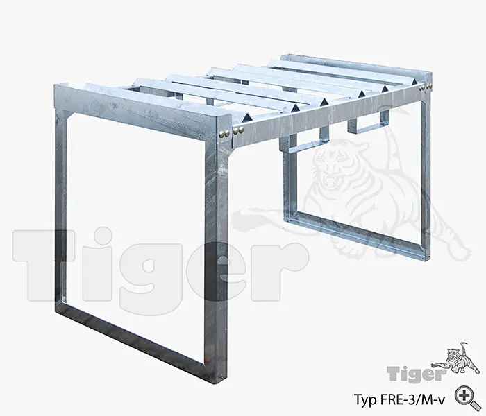 Produktbild von Fassregal für liegende Fässer, verzinkt zur umweltgerechten Gefahrstoff-Lagerung fassregal-fre-3